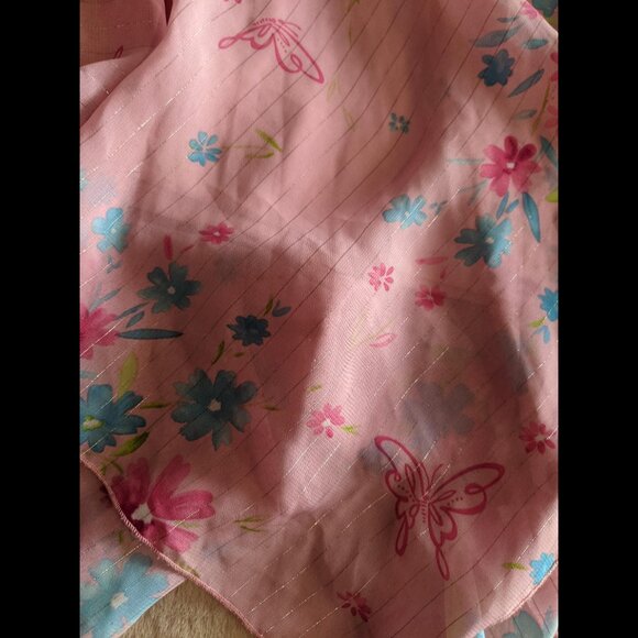 Pink Floral Asymmetrical Barbie Skirt - Picture 8 of 8